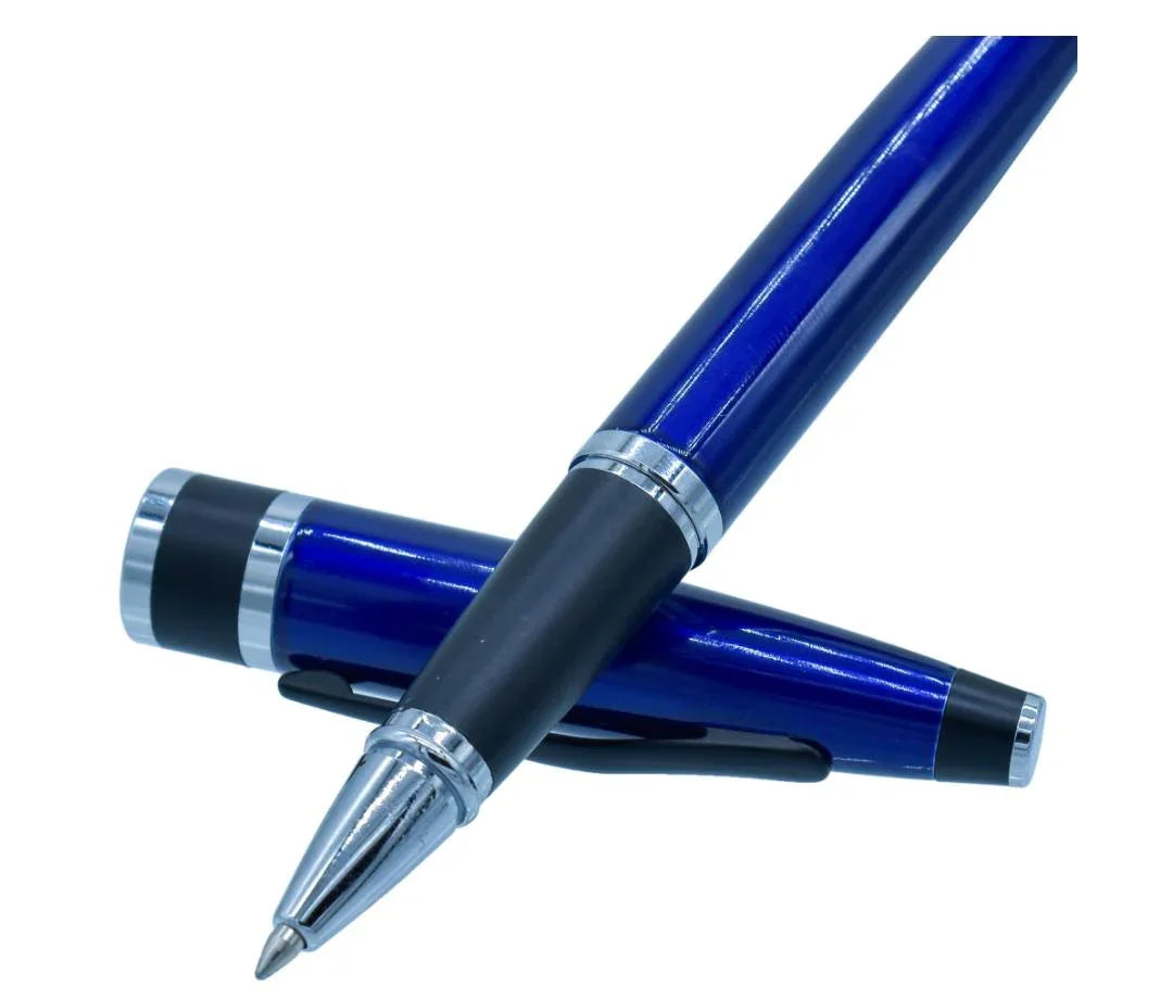 Roller Pen Blue Ink with Black Clip | 9168RPBL