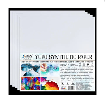 Yupo Synthetic Paper 12x12" – 200 GSM | 5 Sheets