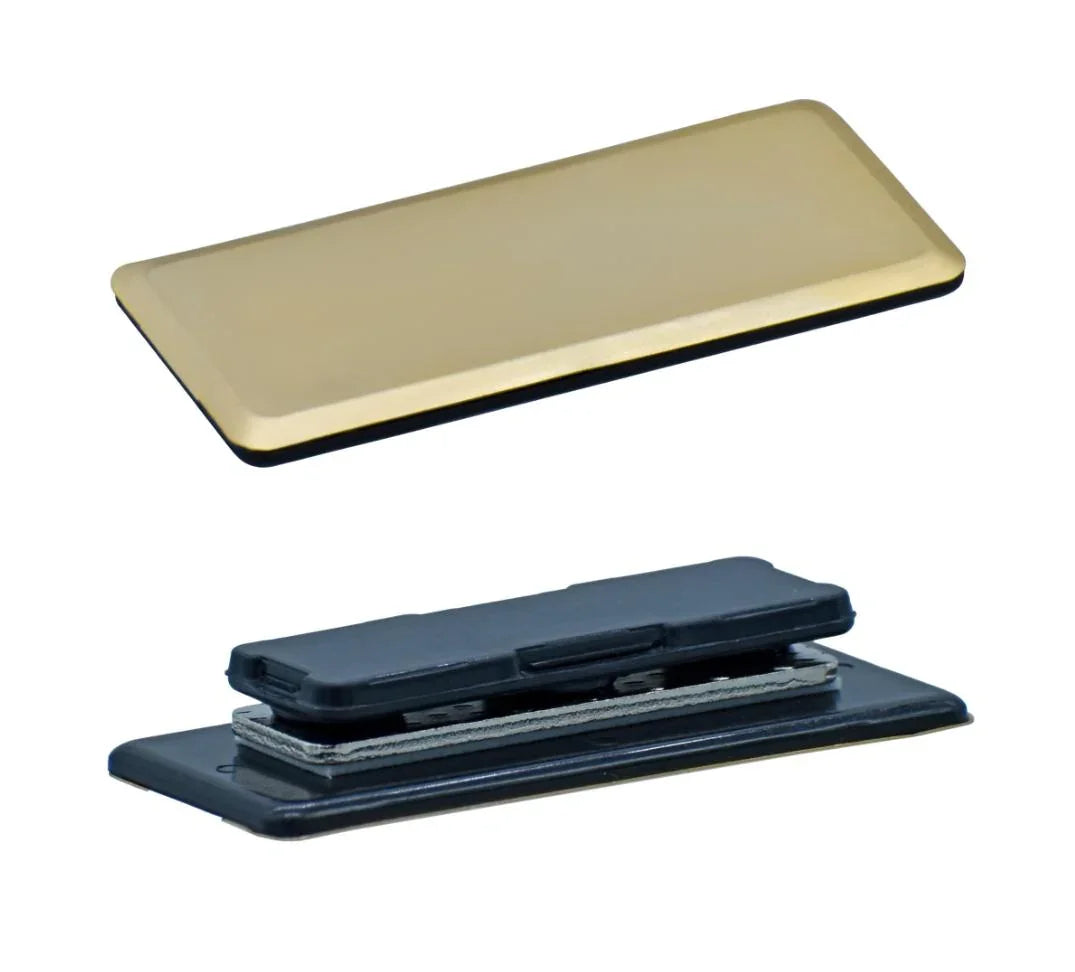 Magnetic Badge 60x25mm – Golden Finish