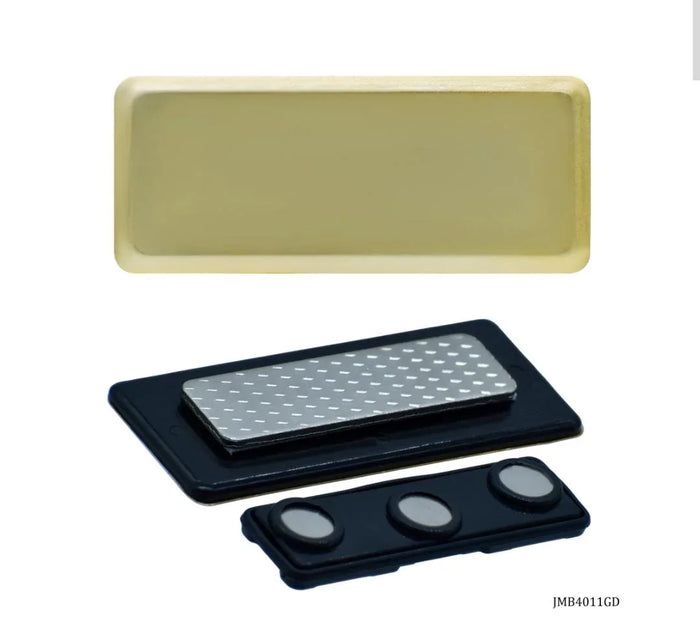 Magnetic Badge 60x25mm – Golden Finish