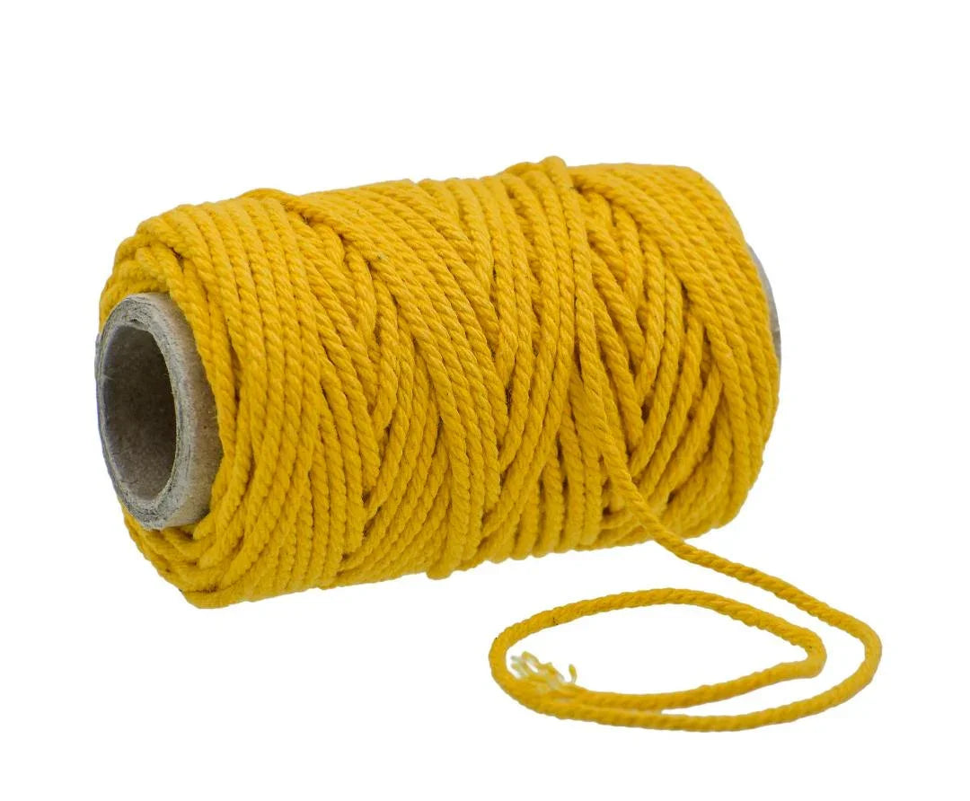 Cotton Colour Thread 9 Ply – Mango Yellow (30 g)