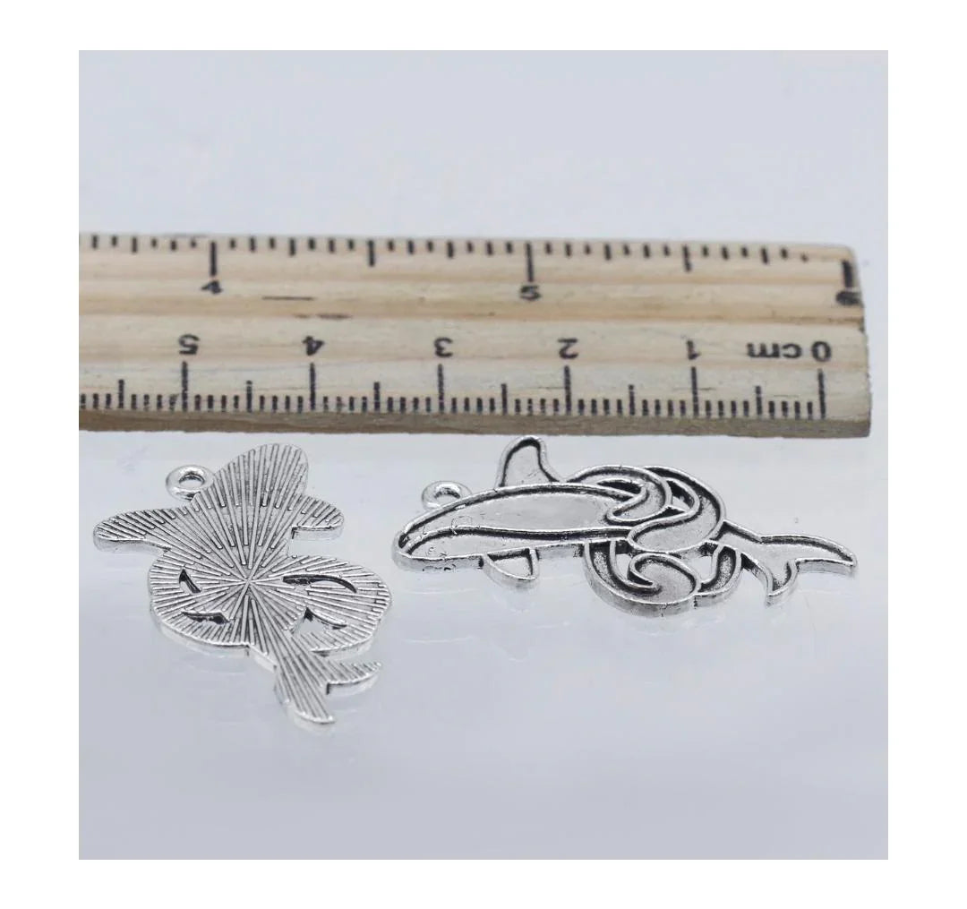 Dolphin Metal Craft Charms (2 Pcs)