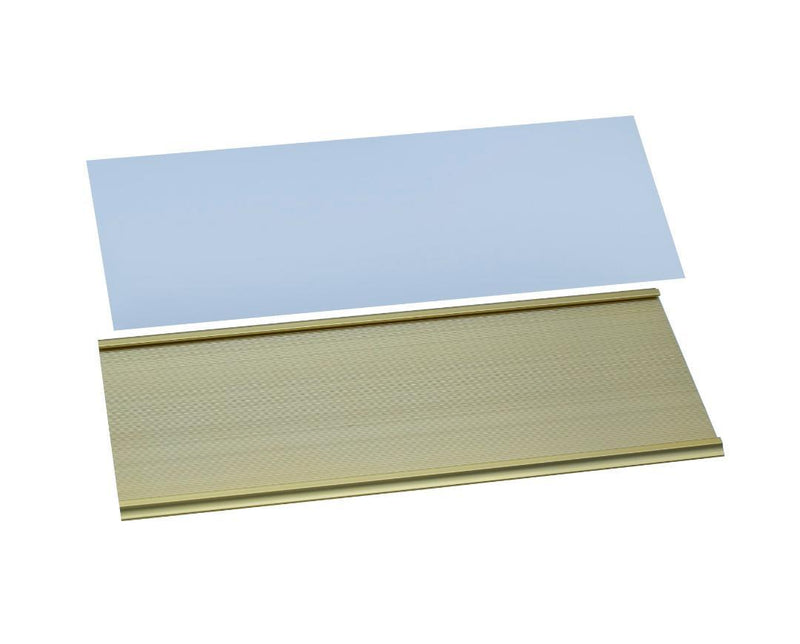 Gold Aluminium Name Plate – 12x28cm