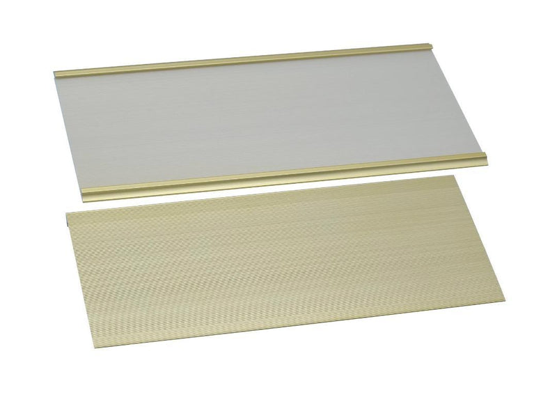 Gold Aluminium Name Plate – 12x28cm
