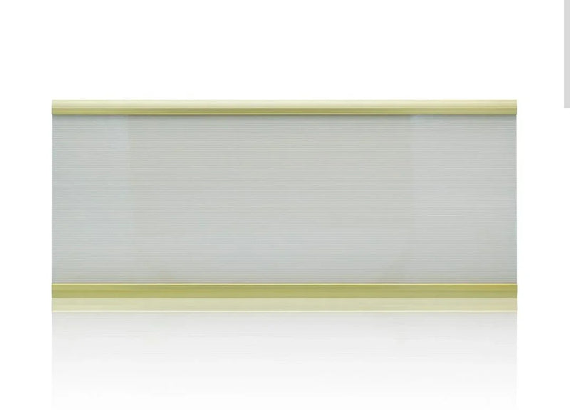 Gold Aluminium Name Plate – 12x28cm