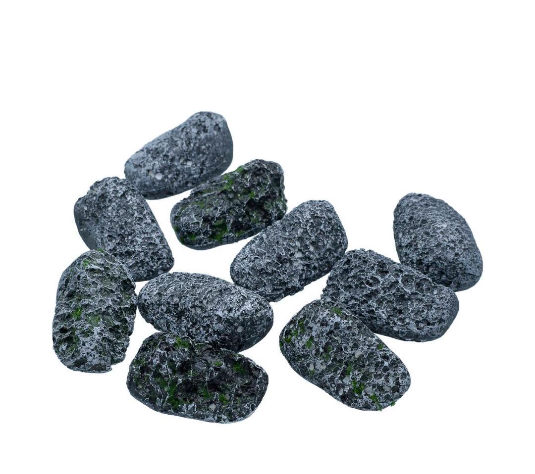 Artificial Grass Stones – Natural Look  20 Pcs Pack for Miniature & Garden Decor