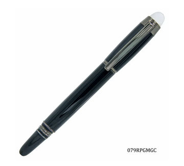 Matte Black Roller Pen | 079RPGMGC | Sleek Gunmetal Clip | Smooth Writing