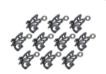 Vintage Butterfly Bead Charms (10 Pcs) | MC‑608