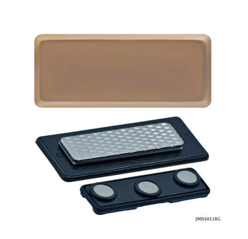 Magnetic Badge – 60x25MM Rose Gold Finish