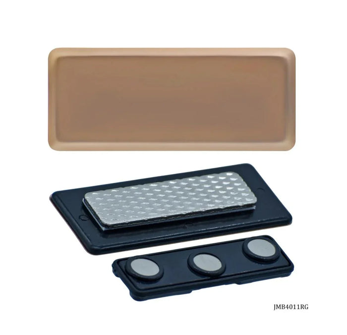 Magnetic Badge – 60x25MM Rose Gold Finish