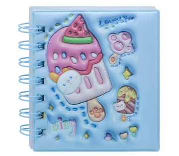 Spiral Bound Notebook Diary – Butterfly Emboss Print A7