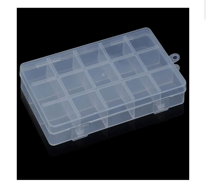 Empty Plastic Storage Box – Grid Design | JB962-H