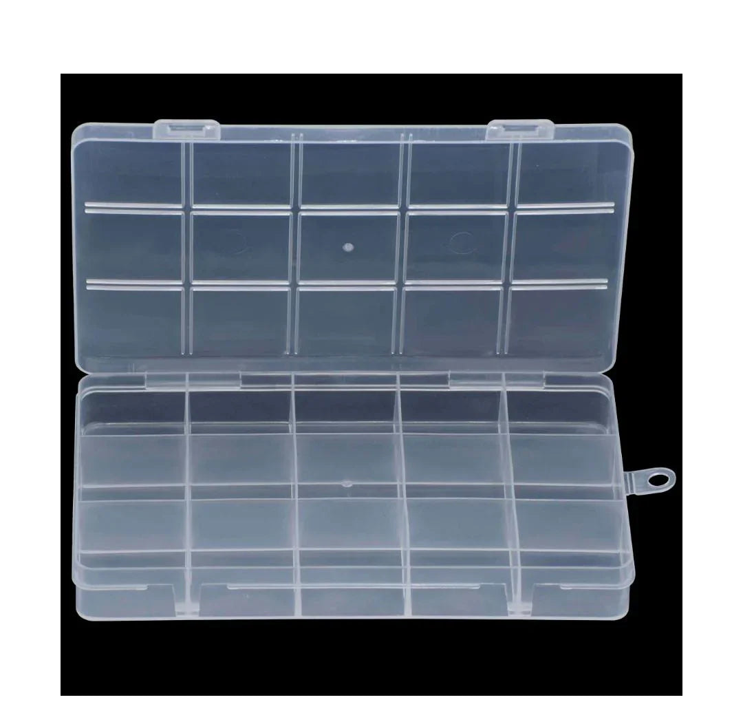 Empty Plastic Storage Box – Grid Design | JB962-H