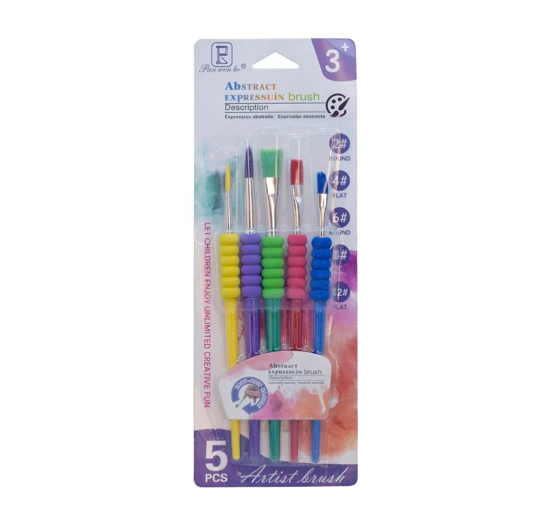 Kids’ Painting Brush Mix Set – 5 Pcs | HB6185