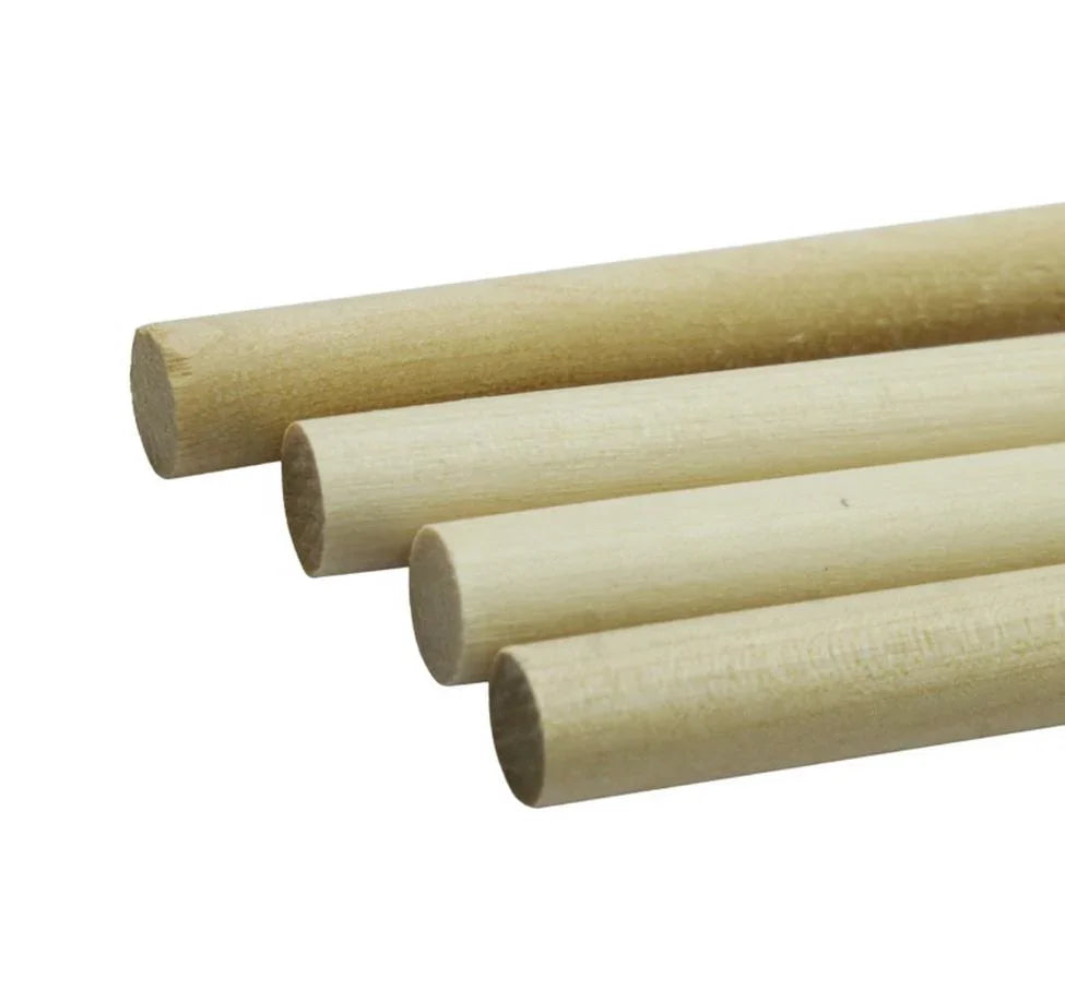 Craft Stick – Round 12″, 10 mm Thick | 6 Pcs | CSRW00