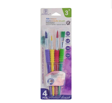 Kids Painting Brush Set – 4 Pieces | HB6186A