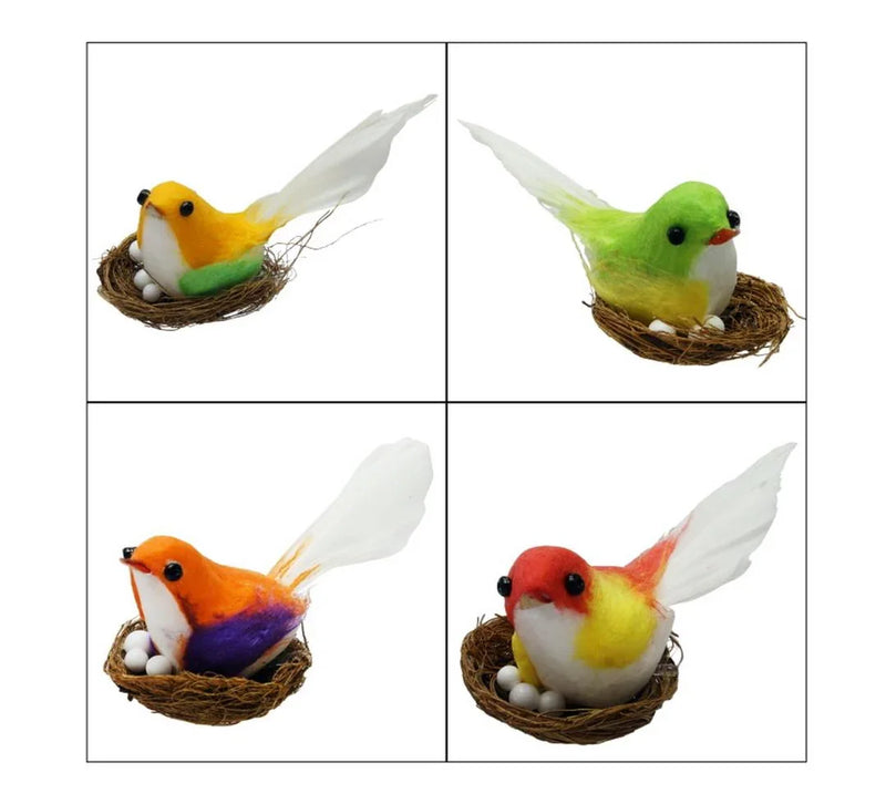 Artificial Bird with Nest – Small | No.1 | CABWNX1