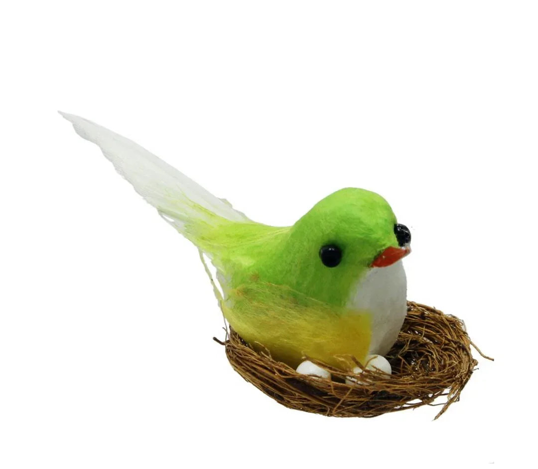 Artificial Bird with Nest – Small | No.1 | CABWNX1