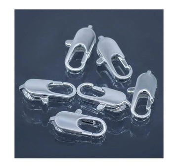 Imitation Jewellery Lobster Claw Clasps – Silver | 6 Pcs | IJLH-04