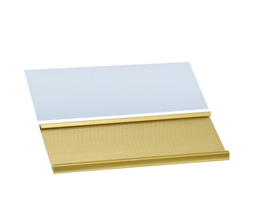 Aluminium Name Plate – Gold | 6×18 cm | W-034GD