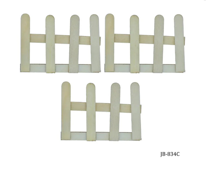 Wooden Art Fence 3Pcs Pack | JB-834C