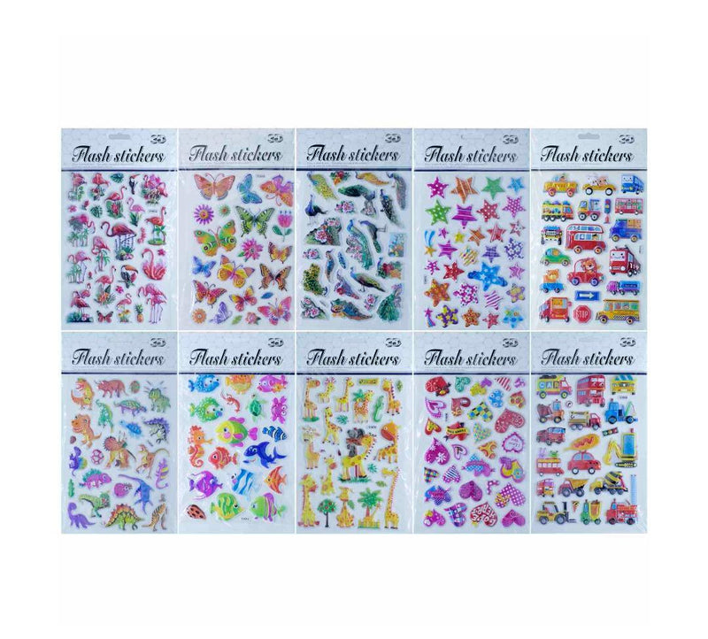 Stickers Flash 3D Mix Design | Y-X003