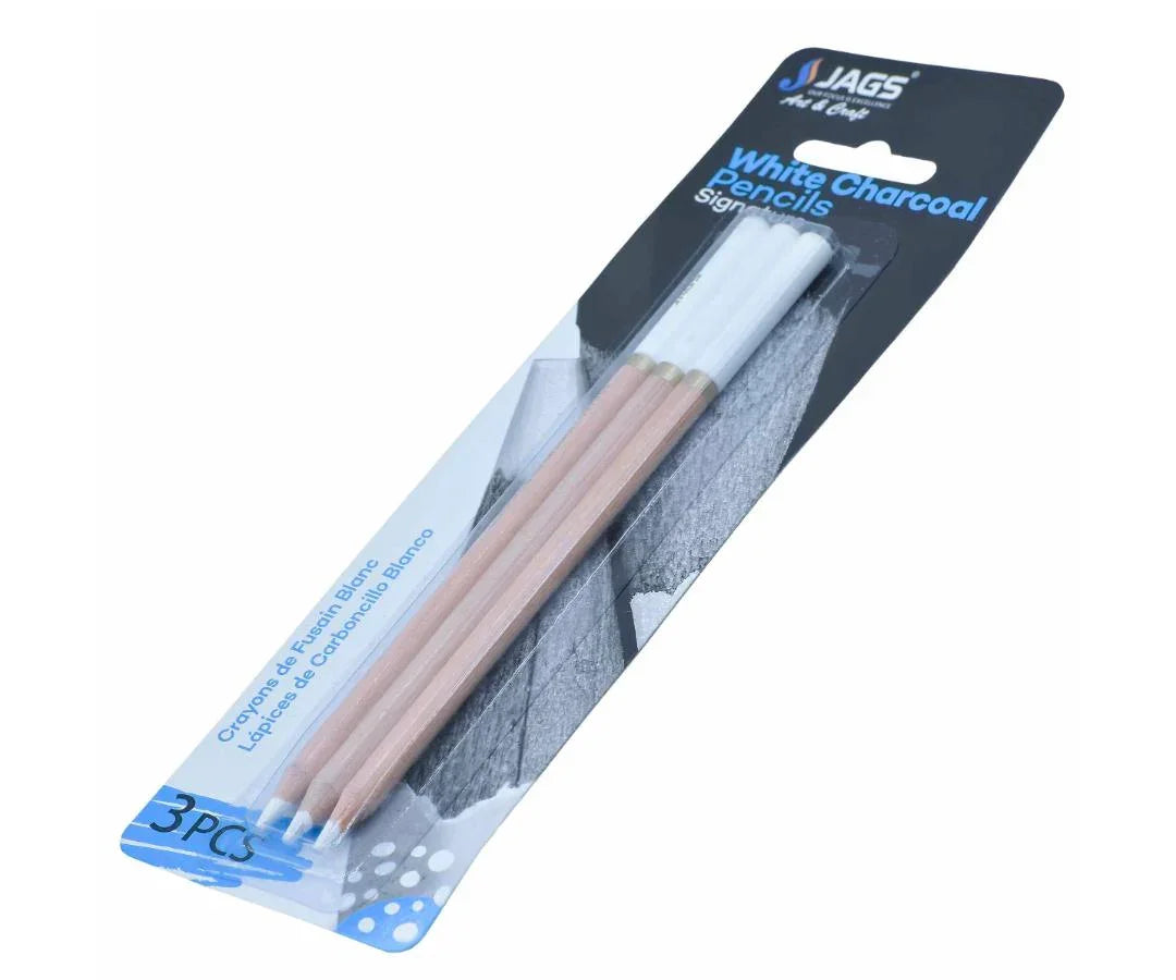 White Charcoal Pencils 3 Piece | SBT-3Y