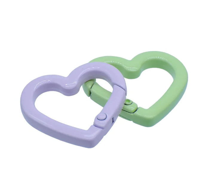 Key Ring Fitting Heart Assorted colours (2pcs) Pack Of 1