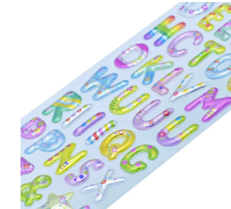 3D Stickers Alphabet Lite Balloon l Pack of 1
