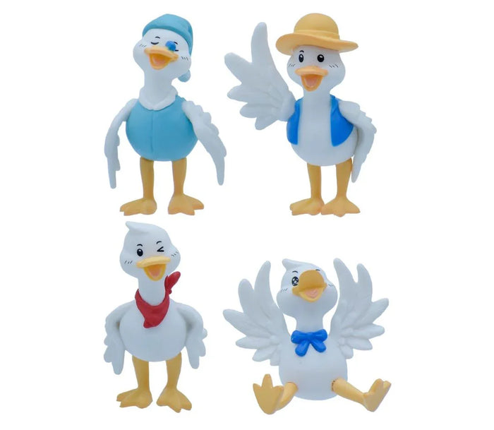 Miniature Handsome Vitality Dumb Duck 4 Pcs Set | C2152-A