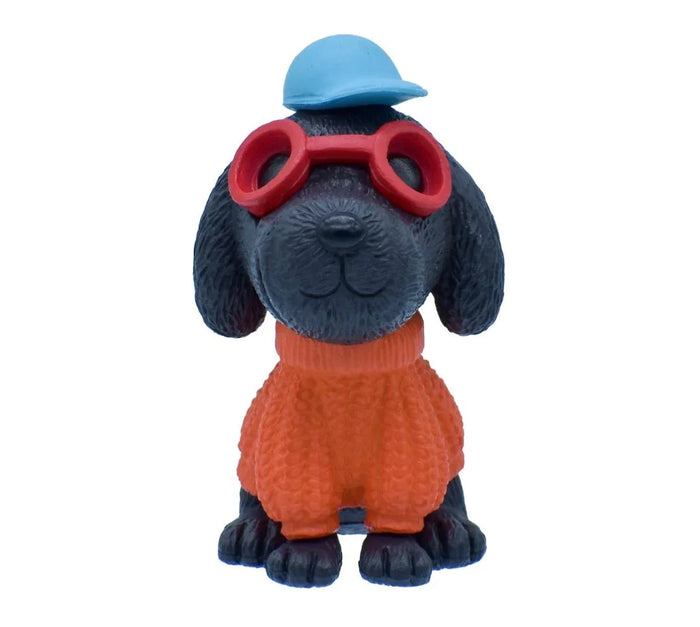 Miniature Dog Red Spectacled Fashion Puppy 1 Pc | C0108-7