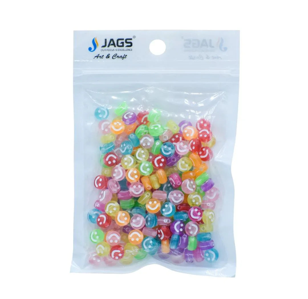 Craft Beads Smiley Small 25 gm 4x7 mm | JCB202