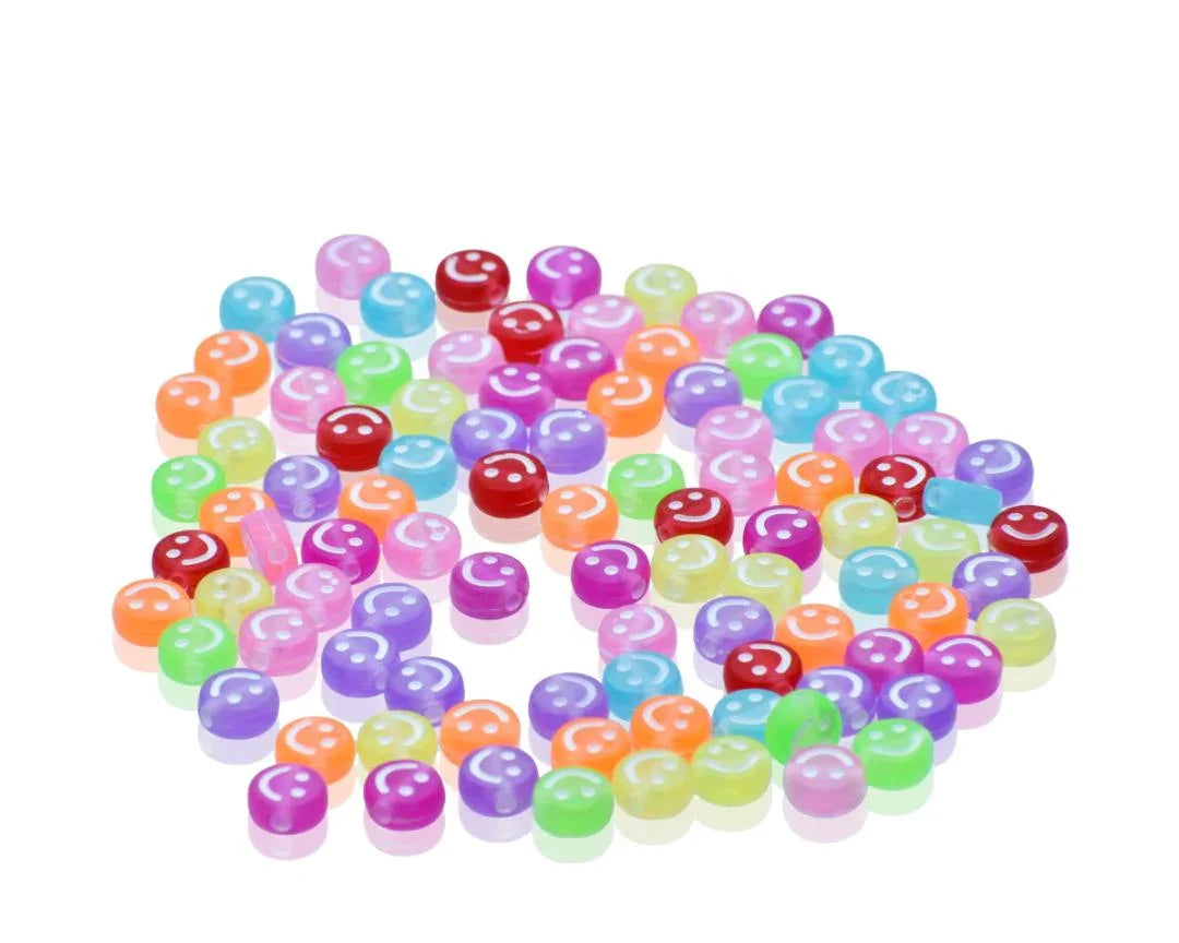 Big Smiley Craft Beads 25gm 5X10MM for DIY Jewelry & Crafts | JCB201