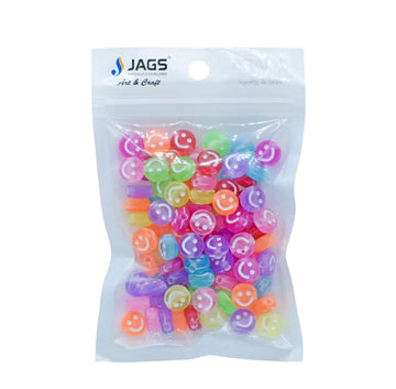 Big Smiley Craft Beads 25gm 5X10MM for DIY Jewelry & Crafts | JCB201