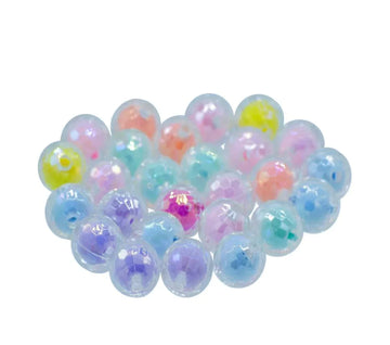Beads Diamond Cut Multi Colour 25Gsm 12MM  | JBRH12MM