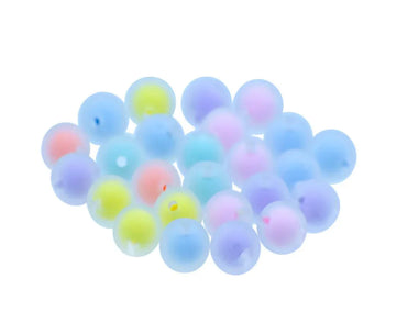 Round Pastel Multi-Colour Beads 25Gsm 12MM | JBRF12MM