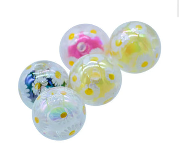 Beads Flower Print Round Set of 5  | JCPP03