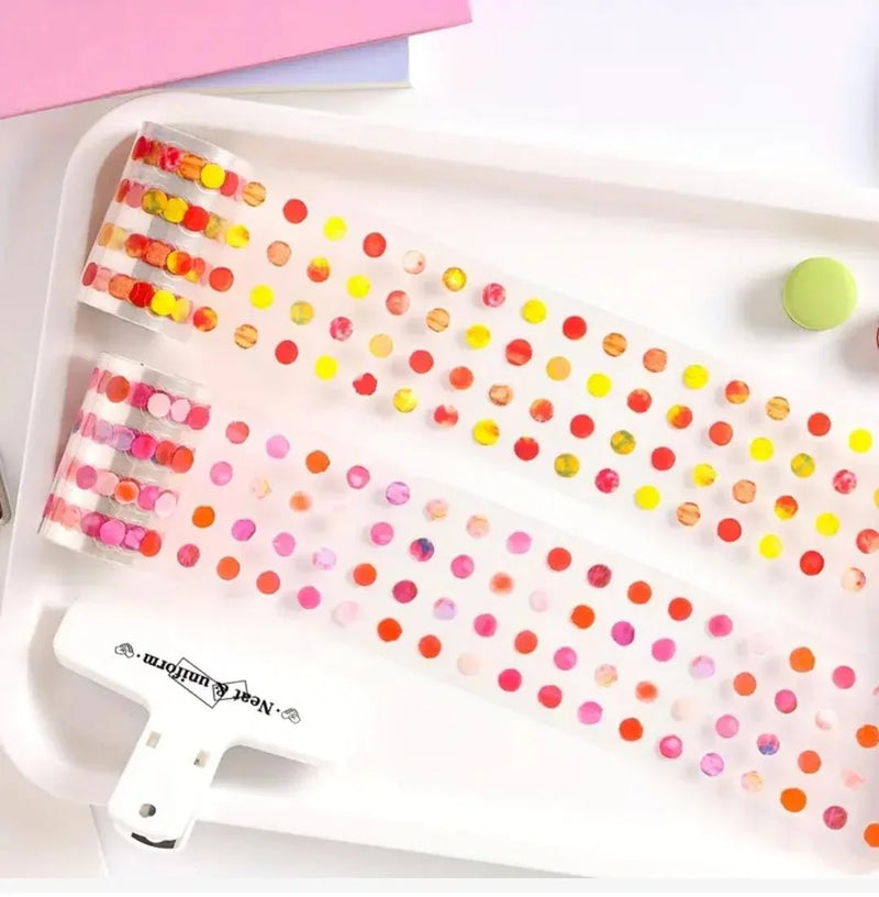 Buy 1 & Get 1 Free Premium Morandi Dotted Sticker Roll - 1 Roll of Adorable Journaling and Decorative Craft Stickers