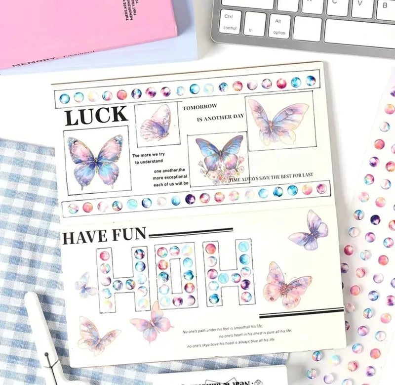 Buy 1 & Get 1 Free Premium Morandi Dotted Sticker Roll - 1 Roll of Adorable Journaling and Decorative Craft Stickers