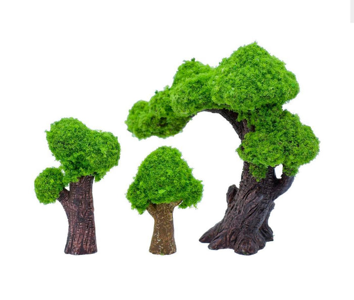 Miniature Garden Tree Set – 3 Pcs for DIY & Dollhouse Decor | C1219-A