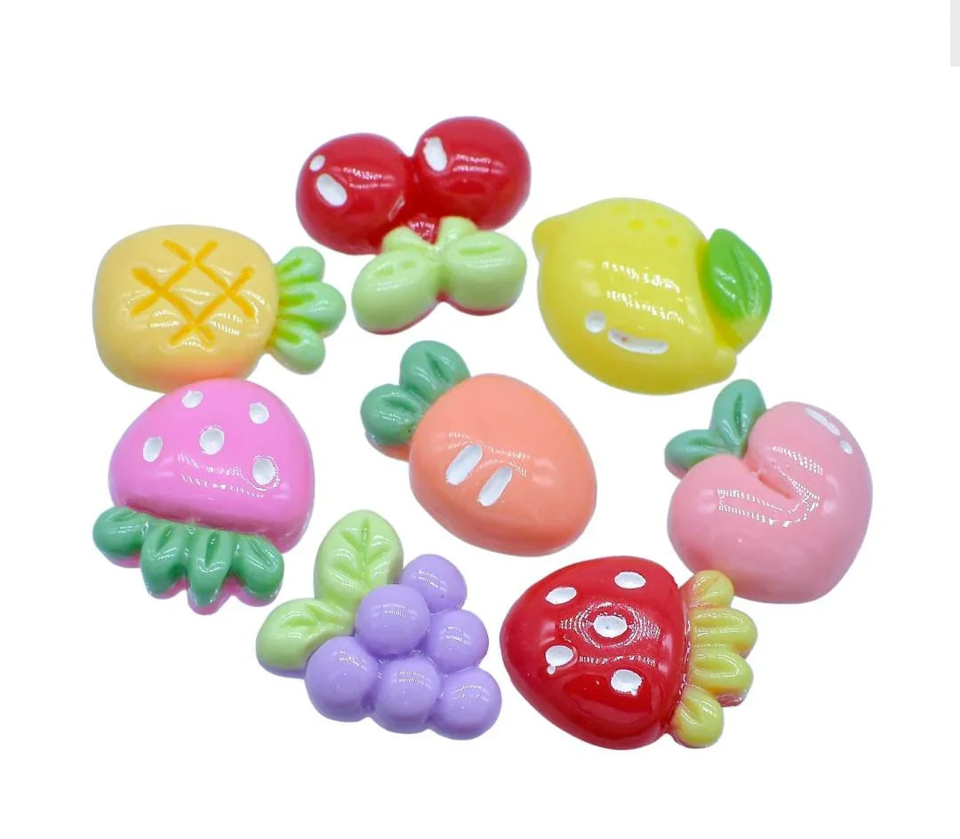 Miniature Fruit Set – 8 Pcs Mix Colour for Dollhouse & DIY Crafts | MMAN-80