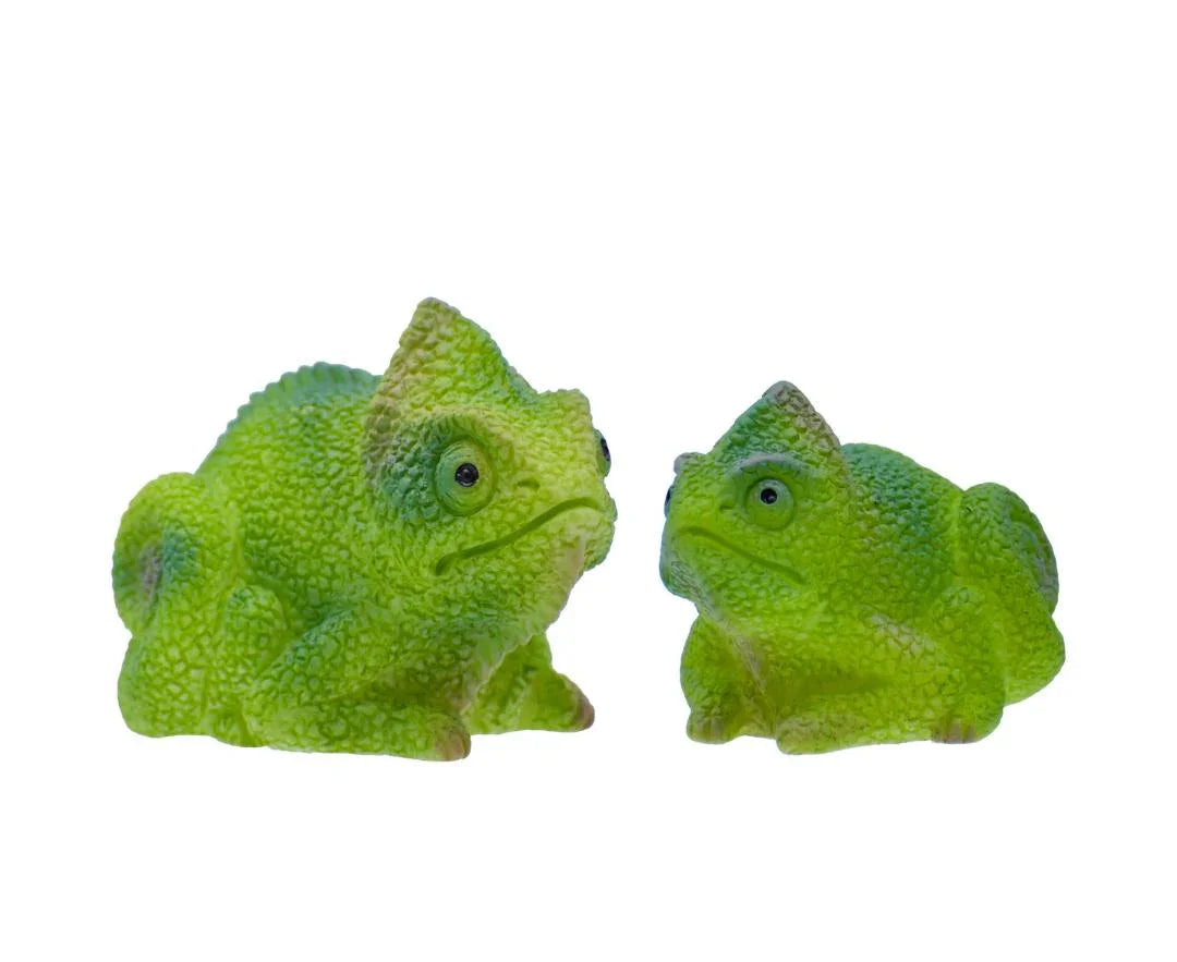 Miniature Green Large Chameleon 2 Pcs Set • C1759-B