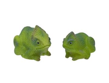 Miniature Green Large Chameleon 2 Pcs Set • C1759-B