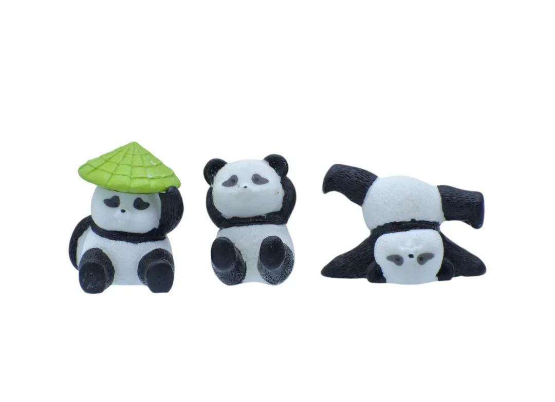 Miniature Panda 6 Pcs Set C1907-A Info Draft