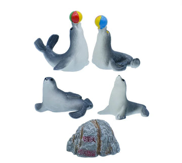 Miniature Dolphin Figurines Set of 5 – Cute DIY Decor | C1304-A
