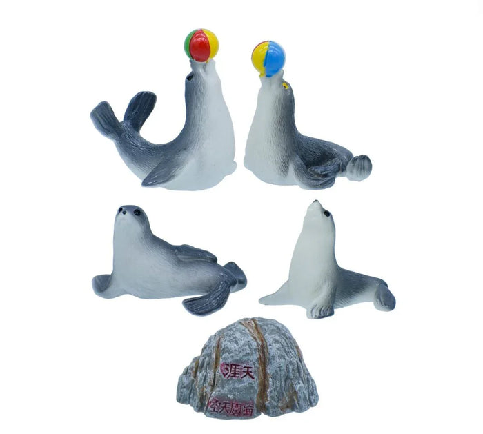 Miniature Dolphin Figurines Set of 5 – Cute DIY Decor | C1304-A
