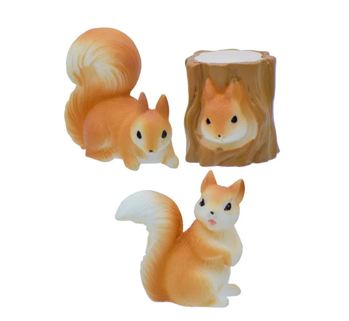 Miniature Squirrel Figurines Set of 3 – Cute DIY Decor | SQC-3PE