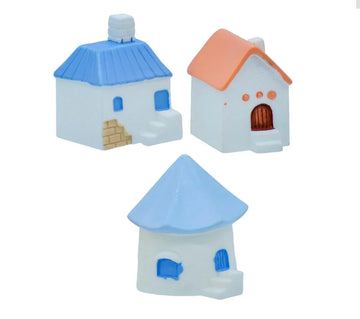 Miniature House Figurines Set of 3 – Cute DIY Decor | C1179-A