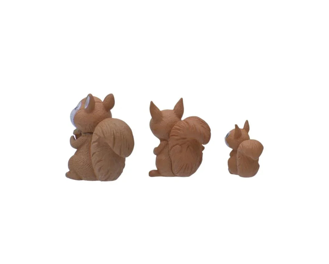 Miniature Squirrel Figurines Set of 3 – Cute DIY Decor | C0212-A