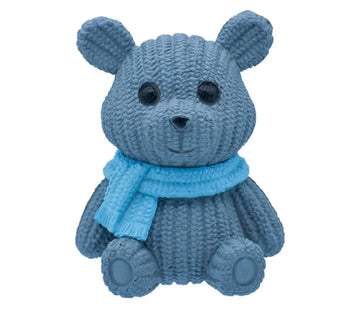 Miniature Teddy Bear with Grey Woolen Scarf 1 Pc – Cute DIY Decor | C0164-5